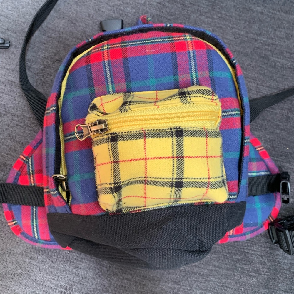 Super adorable tartan Dog backpack size L/XL